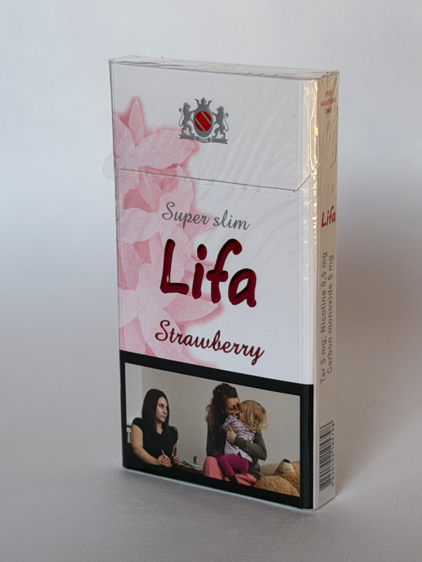 Сигарети Lifa Super Slims Strawberry (Ліфа Супер Слімс Полуниця)